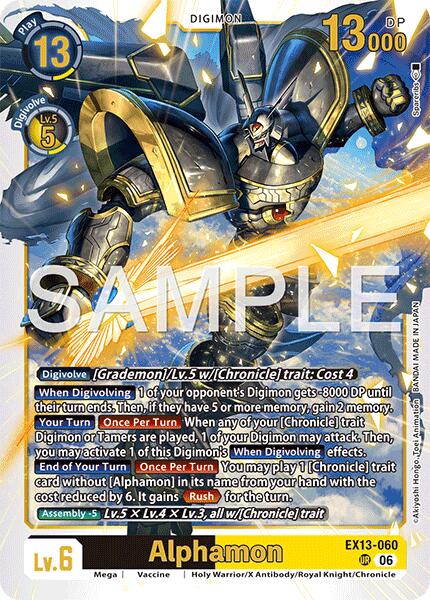 Alphamon [EX13-060] [Chivalrous XIII] | Devastation Store