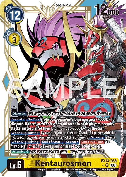 Kentaurosmon [EX13-036] (Alternate Art) [Chivalrous XIII] | Devastation Store