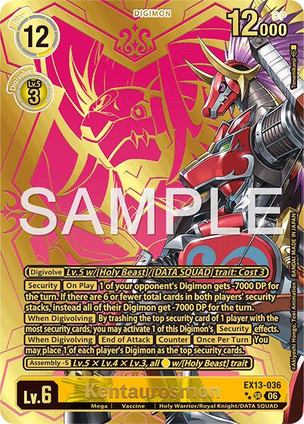 Kentaurosmon [EX13-036] (Rare Pull) [Chivalrous XIII] | Devastation Store