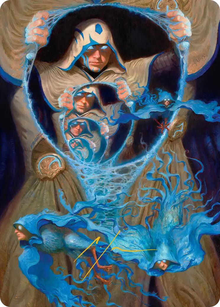 The Theorist, Jace Beleren Art Card (Gold-Stamped Signature) [Reality Fracture Art Series] | Devastation Store