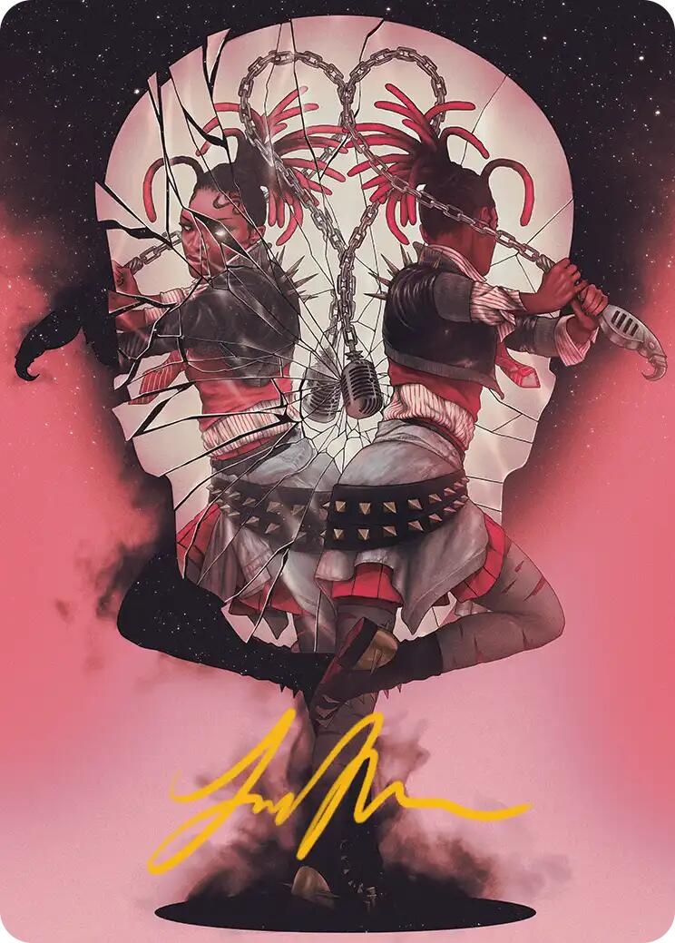 Face Yourself Art Card (Gold-Stamped Signature) [Reality Fracture Art Series] | Devastation Store