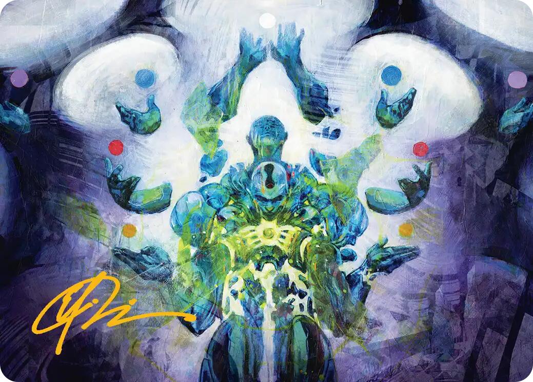Avatar of Burgeoning Echoes Art Card (Gold-Stamped Signature) [Reality Fracture Art Series] | Devastation Store
