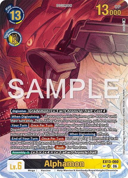 Alphamon [EX13-060] (SP) [Chivalrous XIII] | Devastation Store