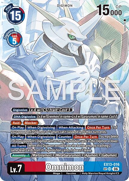 Omnimon [EX13-016] (SP) [Chivalrous XIII] | Devastation Store