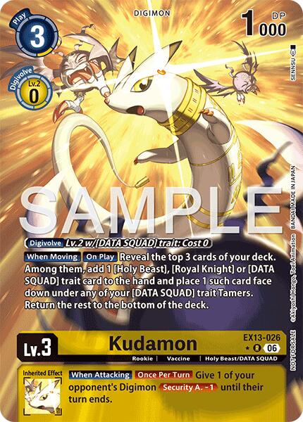 Kudamon [EX13-026] (Extended Art) [Chivalrous XIII] | Devastation Store