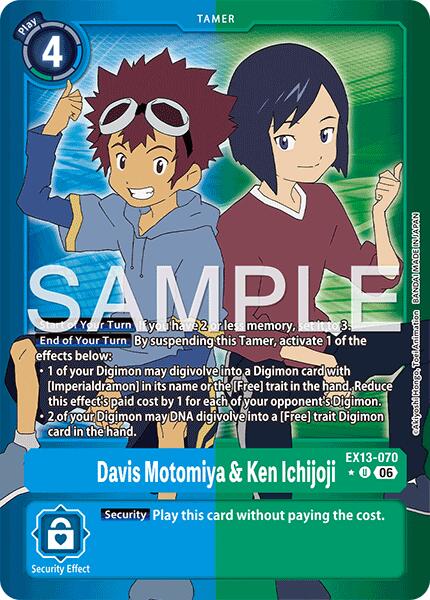 Davis Motomiya & Ken Ichijoji [EX13-070] (Limited Foil) [Chivalrous XIII] | Devastation Store