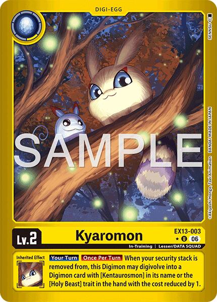 Kyaromon [EX13-003] (Limited Foil) [Chivalrous XIII] | Devastation Store