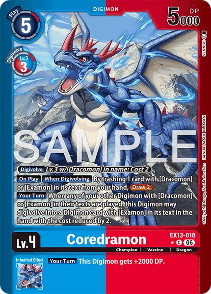 Coredramon [EX13-018] - EX13-018 (Limited Foil) [Chivalrous XIII] | Devastation Store