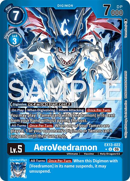 AeroVeedramon [EX13-022] (Limited Foil) [Chivalrous XIII] | Devastation Store
