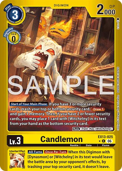 Candlemon [EX13-025] (Limited Foil) [Chivalrous XIII] | Devastation Store