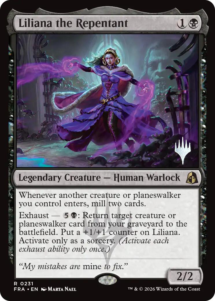 Liliana the Repentant [Reality Fracture Promos] | Devastation Store