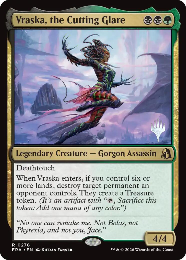 Vraska, the Cutting Glare [Reality Fracture Promos] | Devastation Store