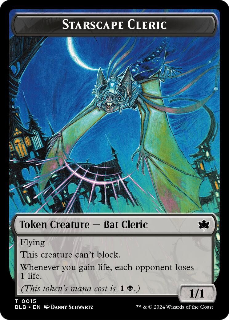 Starscape Cleric // Treasure Double-Sided Token [Secrets of Strixhaven Tokens] | Devastation Store