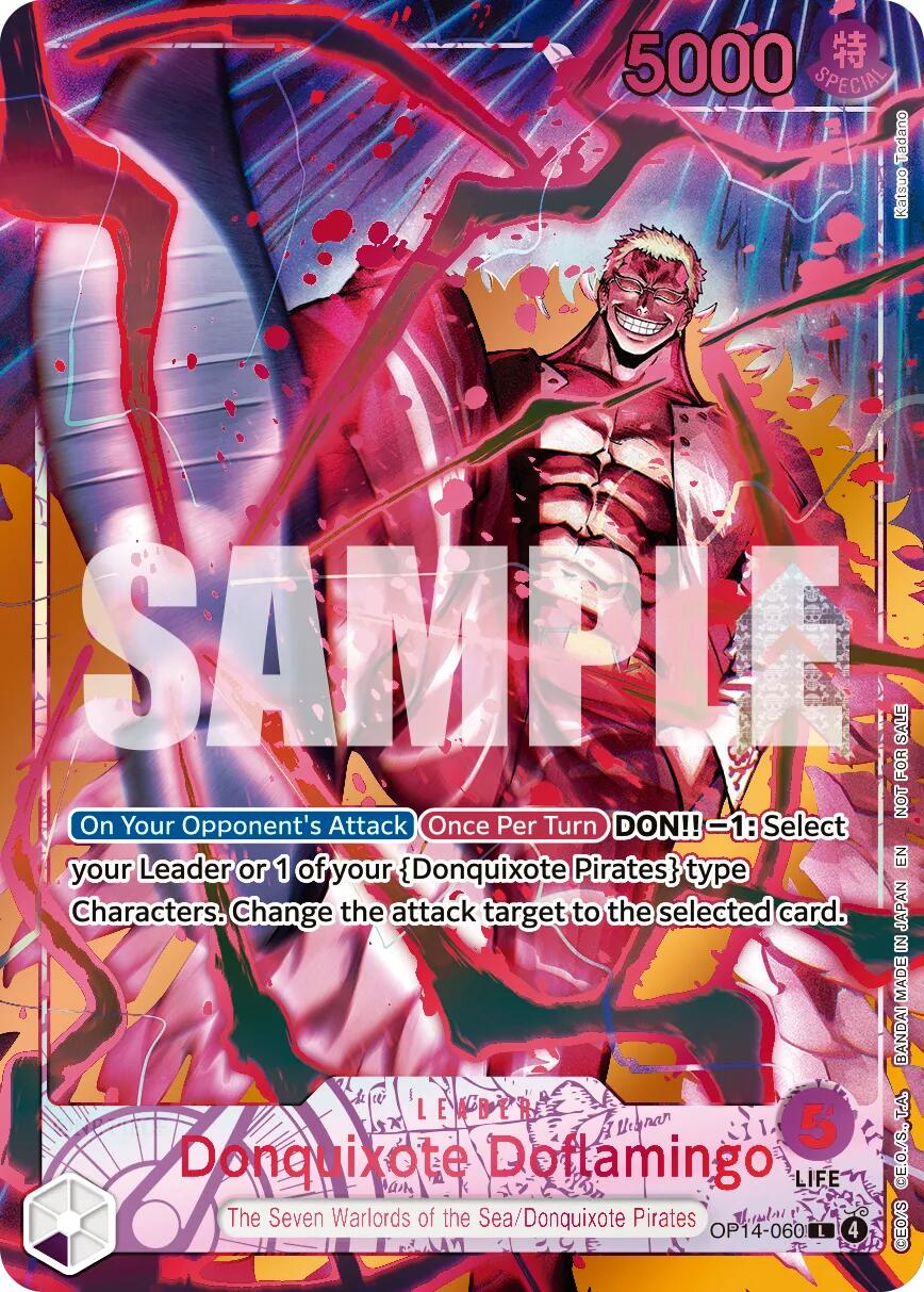 Donquixote Doflamingo (Flame-Flame Fruit Coliseum) [One Piece Promotion Cards] | Devastation Store