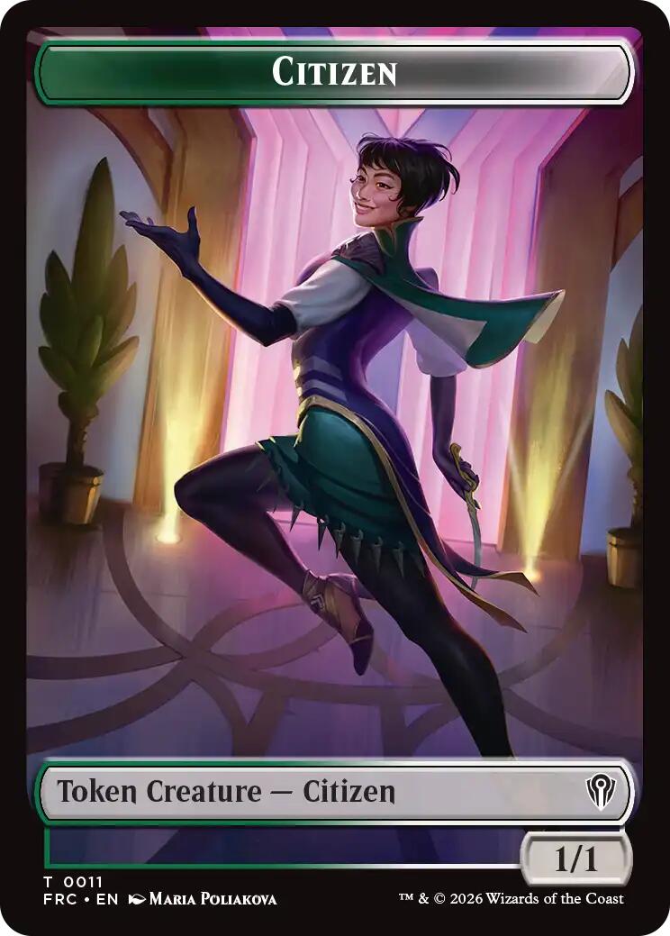 Citizen // The Monarch Double-Sided Token [Reality Fracture Commander Tokens] | Devastation Store