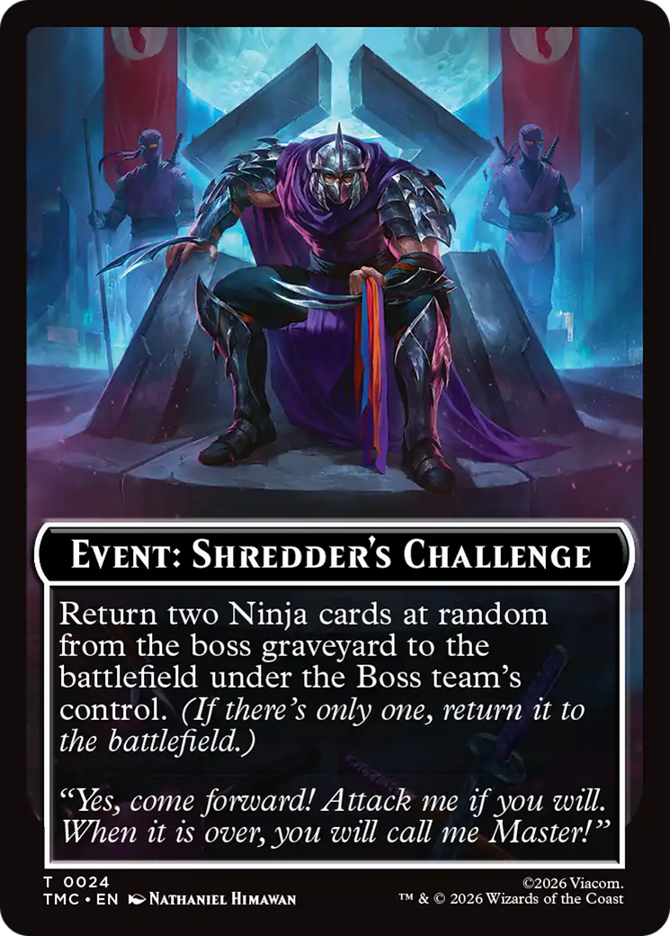 Event: Shredder's Challenge [Teenage Mutant Ninja Turtles Commander Tokens] | Devastation Store