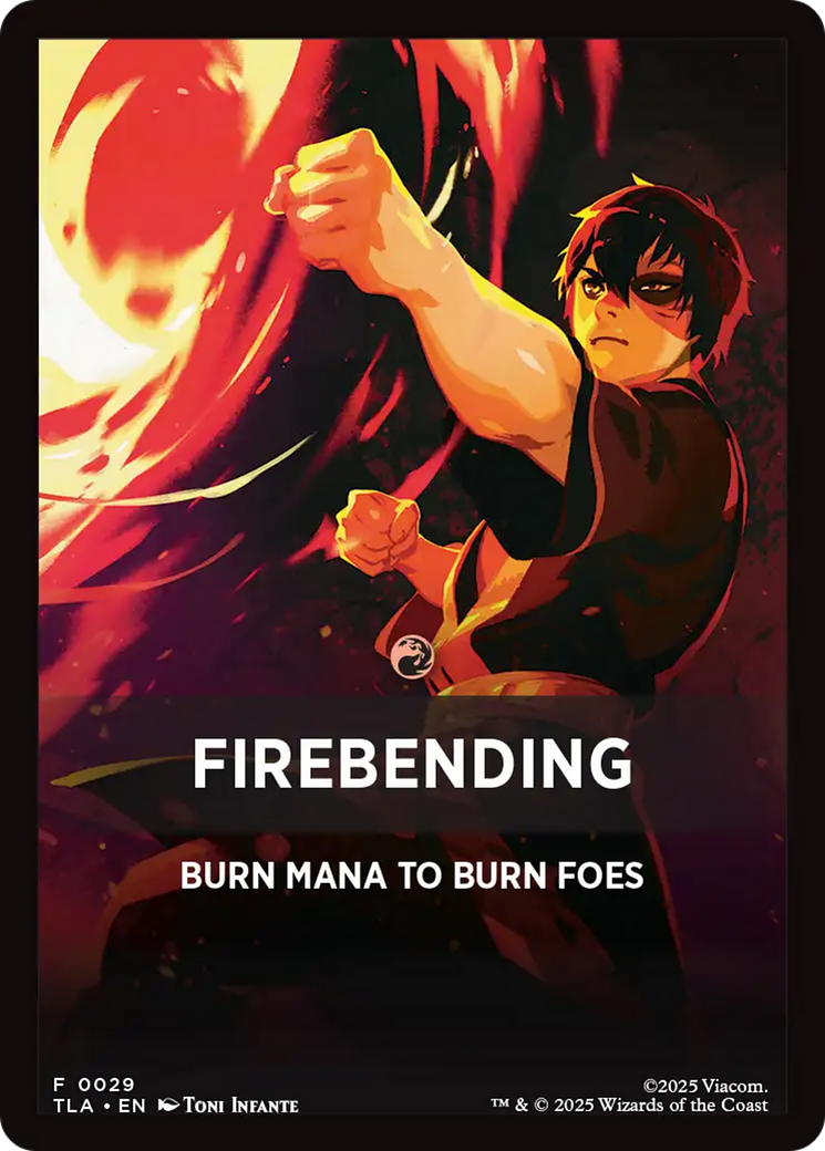 Firebending Theme Card (0029) [Avatar: The Last Airbender Tokens] | Devastation Store