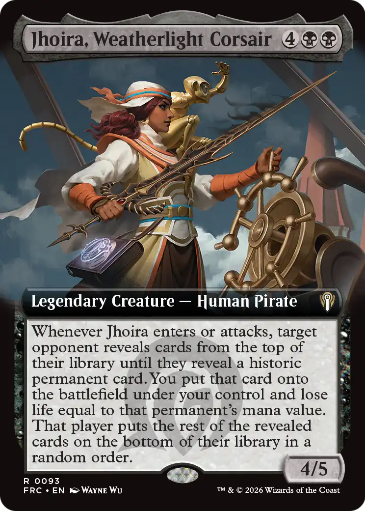 Jhoira, Weatherlight Corsair (Extended Art) [Reality Fracture Commander] | Devastation Store