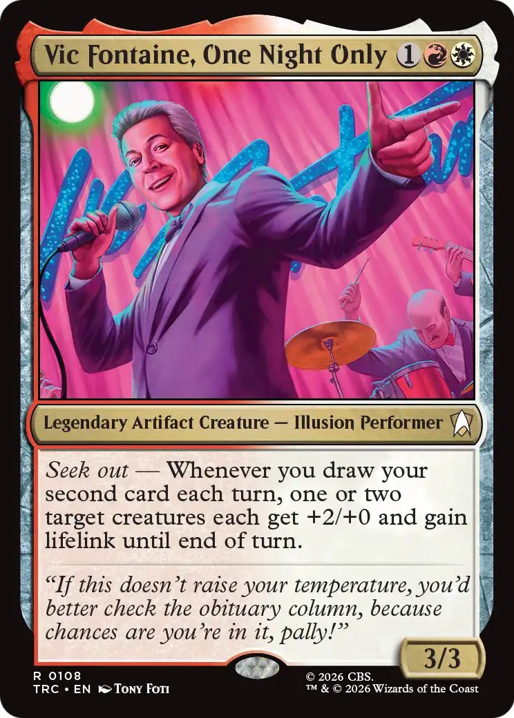 Vic Fontaine, One Night Only (Surge Foil) [Star Trek Commander] | Devastation Store