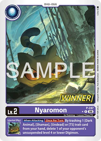 Nyaromon [P-247] (Official Store Tournament 2026 Vol. 4 Winner) [Promotional Cards] | Devastation Store