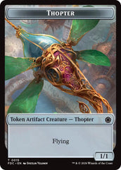 Thopter // The Monarch Double-Sided Token [Foundations Commander Tokens] | Devastation Store