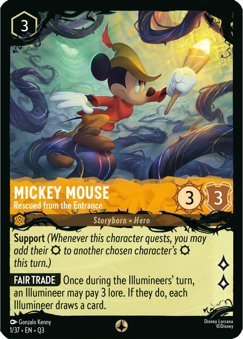 Mickey Mouse - Rescued from the Entrance (1/37) [Illumineer's Quest: The Great Hunny Rescue] | Devastation Store