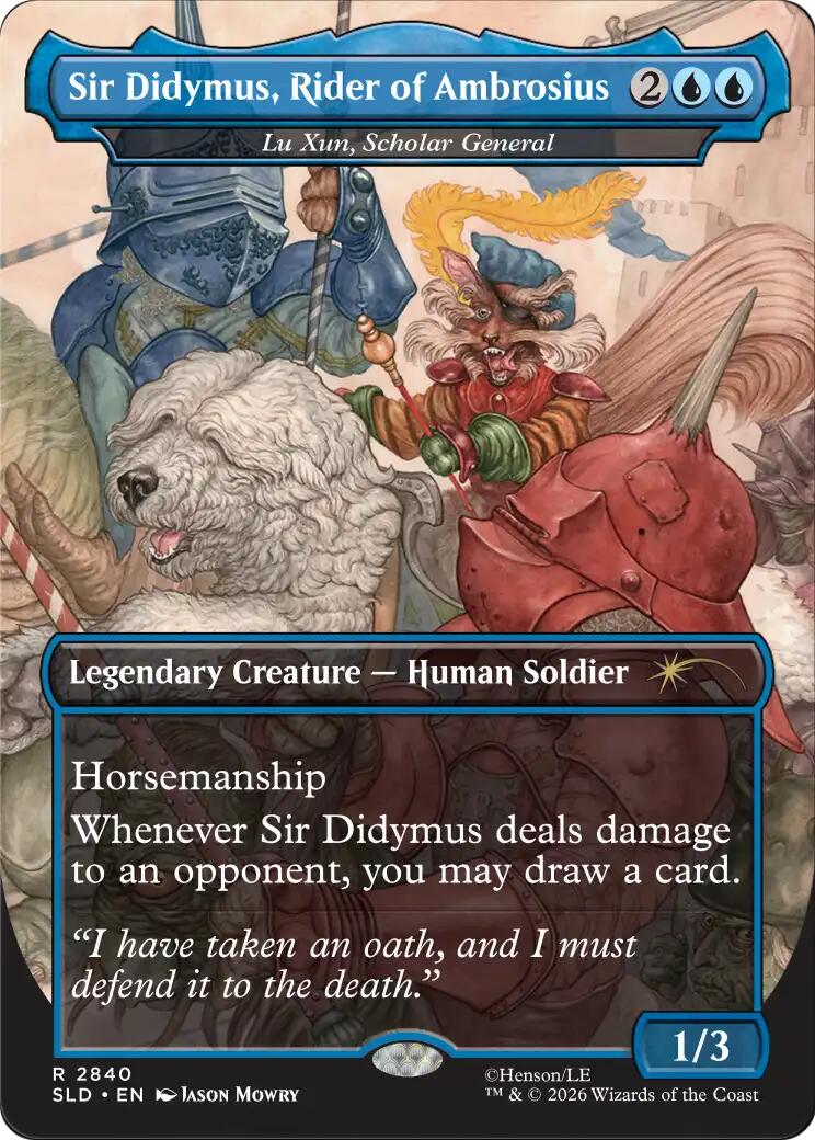 Sir Didymus, Rider of Ambrosius - Lu Xun, Scholar General [Secret Lair Drop Series] | Devastation Store
