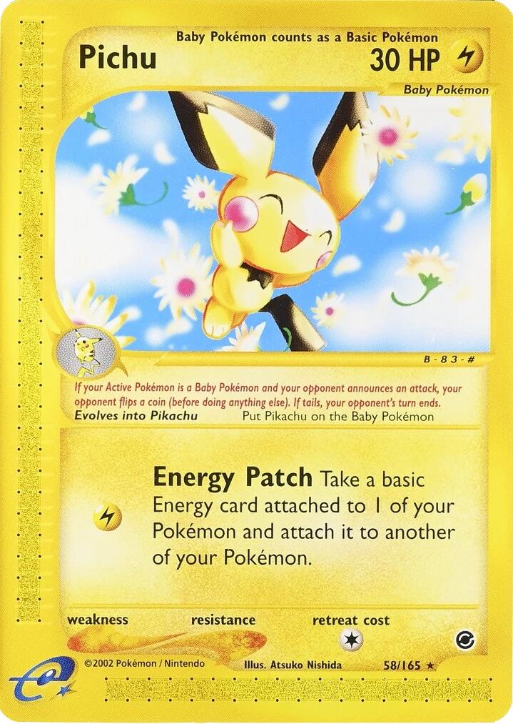 Pichu (58/165) (2002 E3 Promo) [Miscellaneous Cards] | Devastation Store