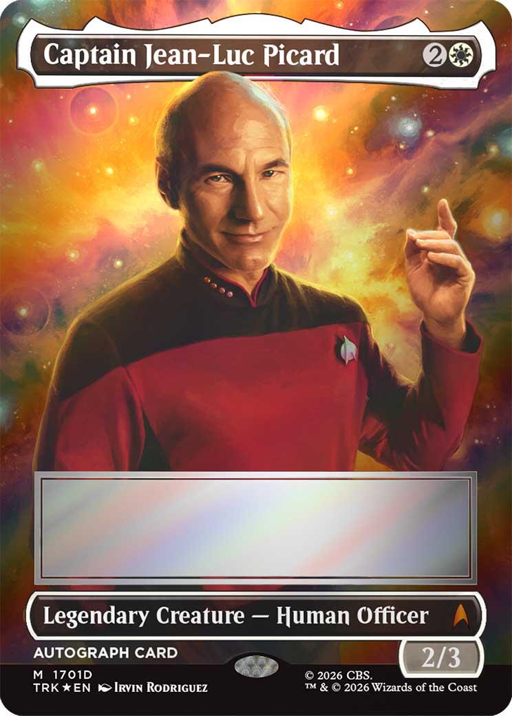 Captain Jean-Luc Picard (Borderless) (Signed) [Star Trek] | Devastation Store