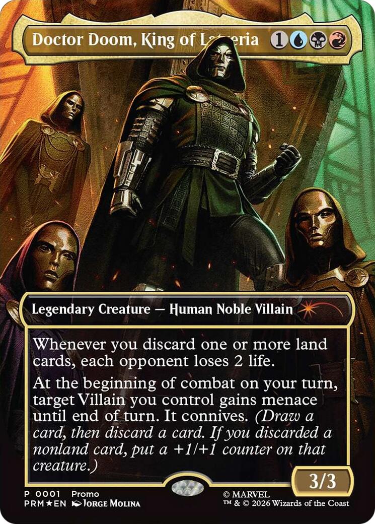 Doctor Doom, King of Latveria (Borderless) (0001) [Marvel Super Heroes Promos] | Devastation Store