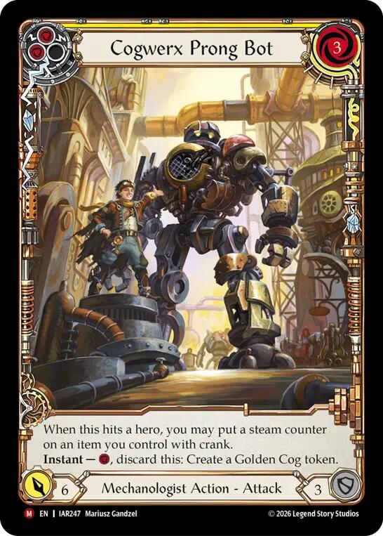 Cogwerx Prong Bot (Extended Art) [IAR247] (Usurp the Shadow Throne)  Rainbow Foil | Devastation Store