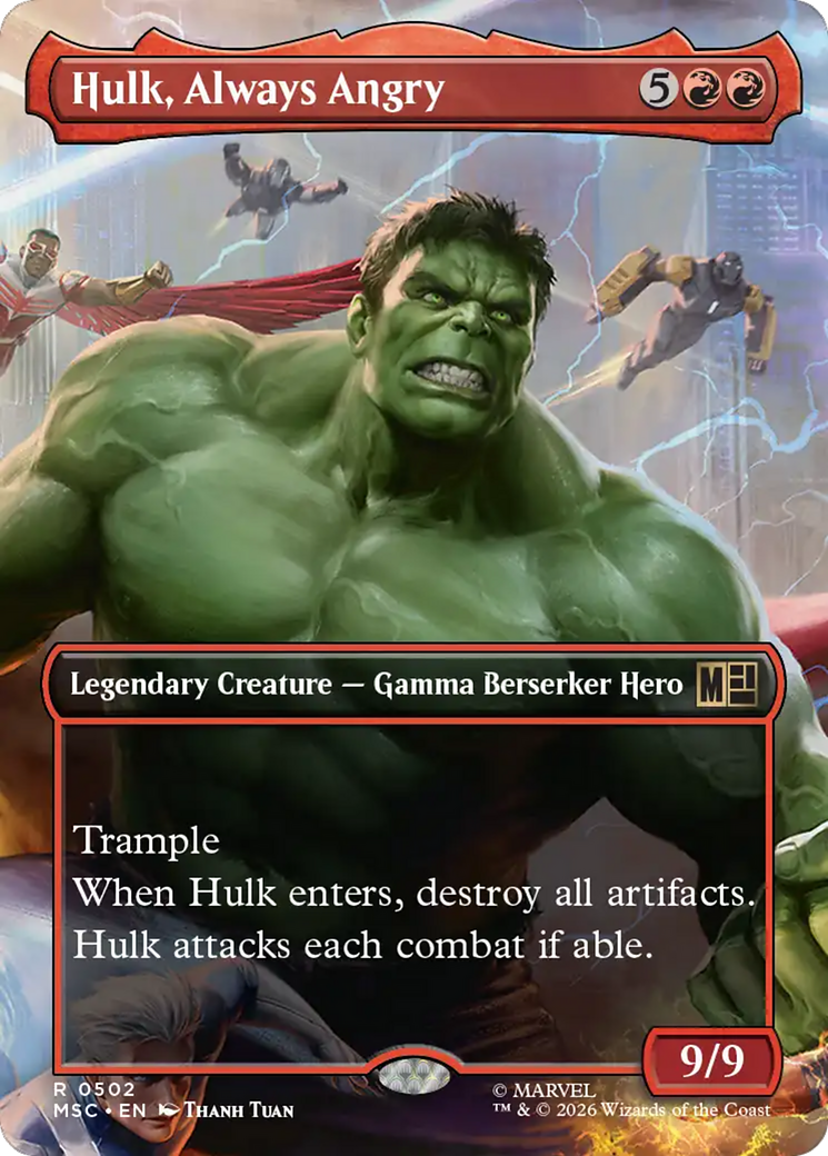 Hulk, Always Angry (Borderless) [Marvel Super Heroes Commander] | Devastation Store