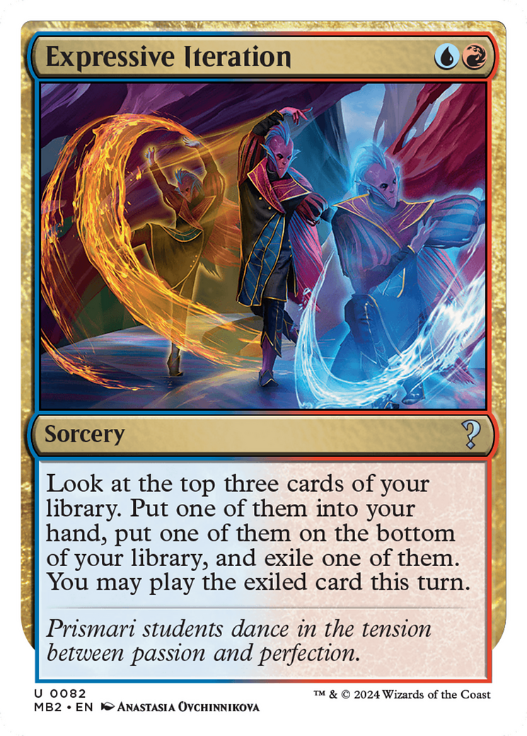 Expressive Iteration (White Border) [Mystery Booster 2] | Devastation Store