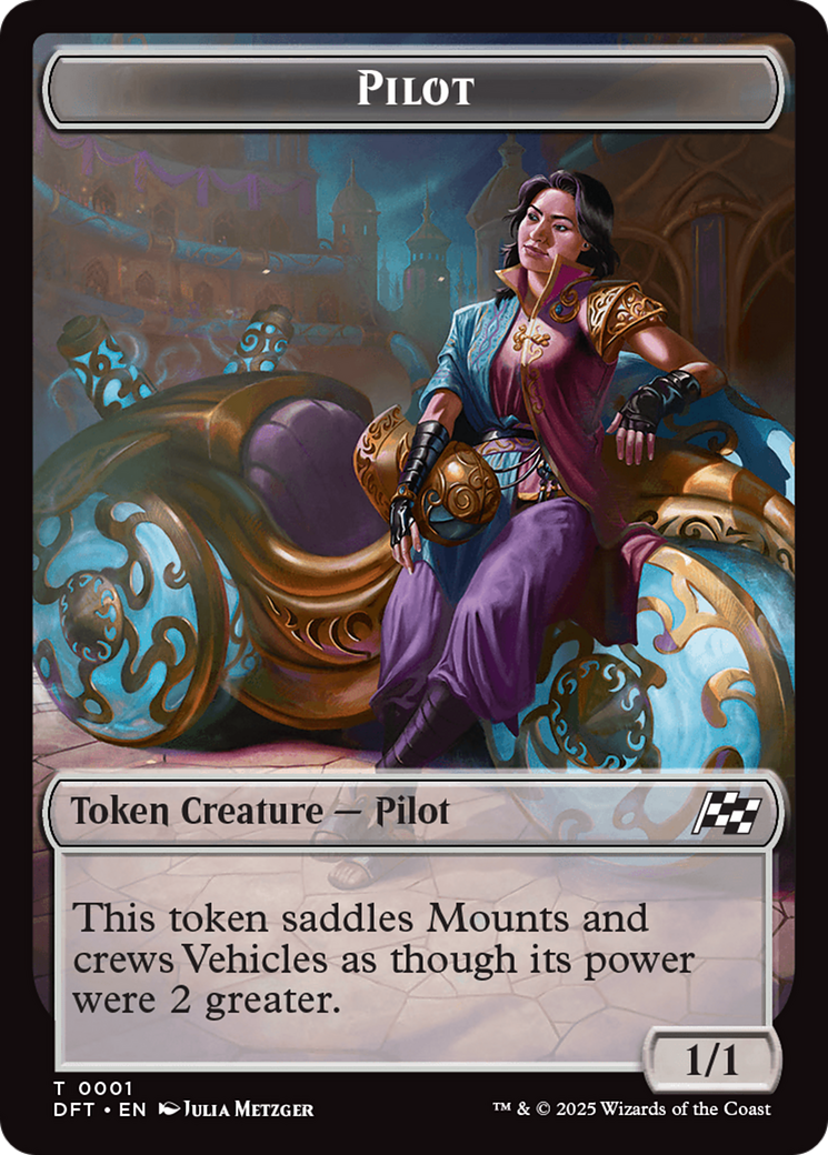 Treasure // Pilot Double-Sided Token [Aetherdrift Tokens] | Devastation Store