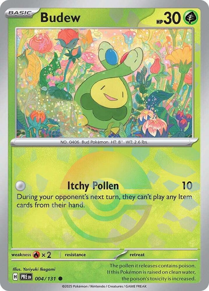Budew (004/131) (Poke Ball Pattern) [Scarlet & Violet: Prismatic Evolutions] | Devastation Store