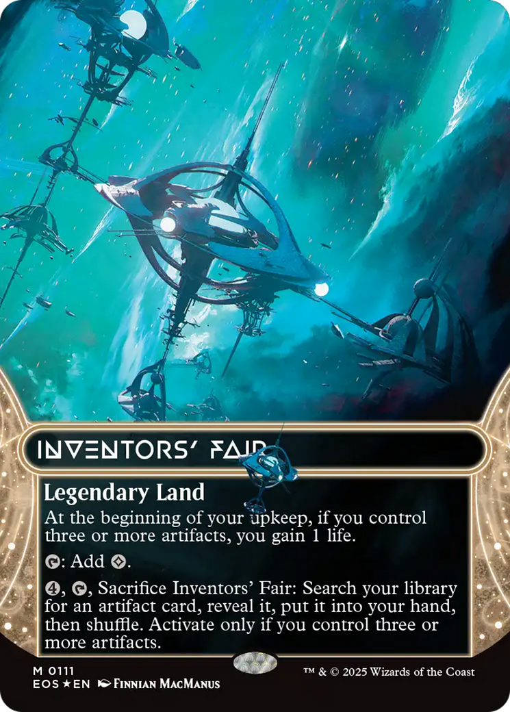 Inventors' Fair (0111) (Borderless) (Galaxy Foil) [Edge of Eternities: Stellar Sights] | Devastation Store