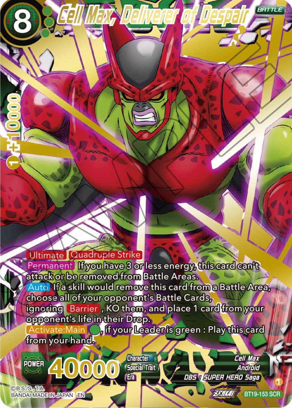 Cell Max, Deliverer of Despair (BT19-153) [Fighter's Ambition] | Devastation Store