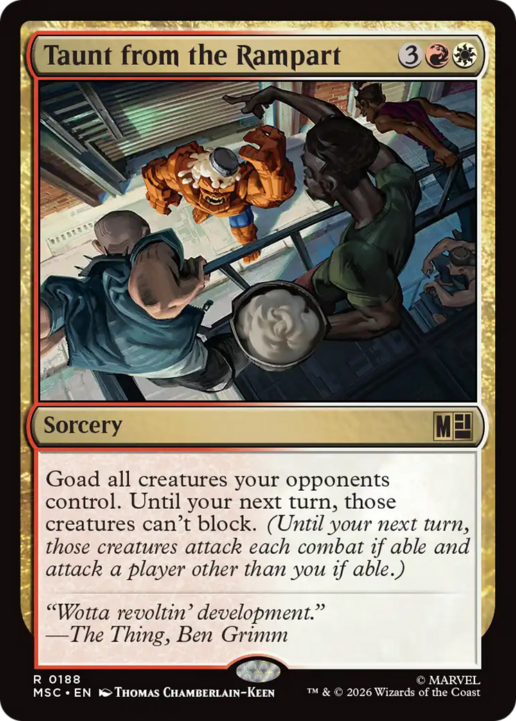 Taunt from the Rampart (Surge Foil) [Marvel Super Heroes Commander] | Devastation Store