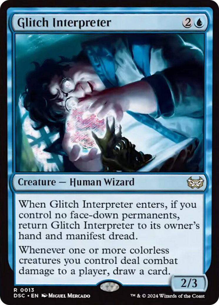 Glitch Interpreter (Extended Art) [Duskmourn: House of Horror Commander] | Devastation Store