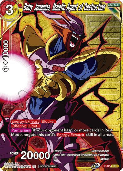 Baby Janemba, Malefic Agent of Destruction (Winner Stamped) (P-354) [Tournament Promotion Cards] | Devastation Store