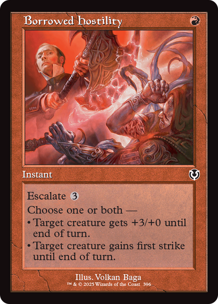 Borrowed Hostility (Retro Frame) [Innistrad Remastered] | Devastation Store