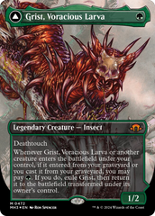 Grist, Voracious Larva // Grist, the Plague Swarm (Borderless) (Textured Foil) [Modern Horizons 3] | Devastation Store