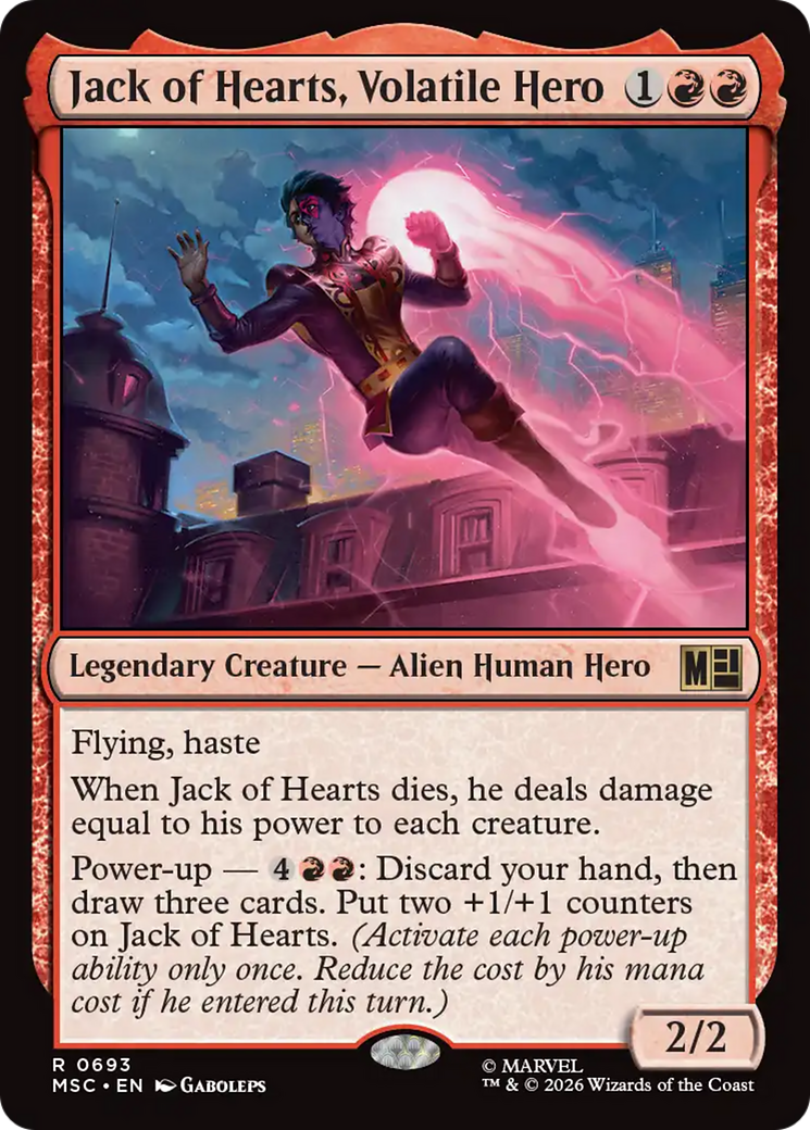 Jack of Hearts, Volatile Hero [Marvel Super Heroes Commander] | Devastation Store