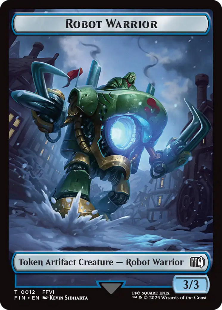 Robot Warrior (0012) // Copy (0001) Double-Sided Token [FINAL FANTASY Tokens] | Devastation Store