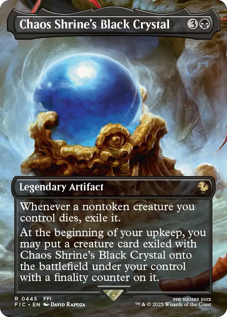 Chaos Shrine's Black Crystal (Borderless) [FINAL FANTASY Commander] | Devastation Store