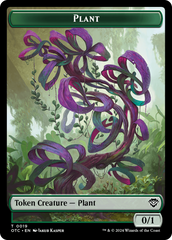 Plant Warrior // Plant Double-Sided Token [Outlaws of Thunder Junction Commander Tokens] | Devastation Store