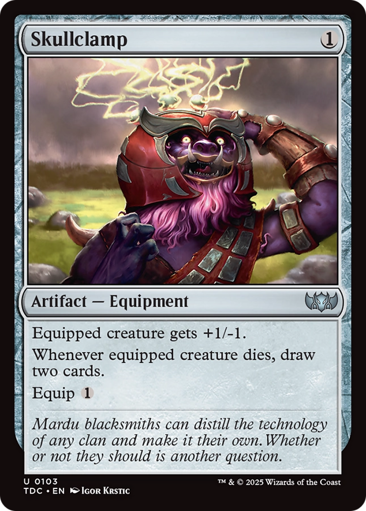 Skullclamp [Tarkir: Dragonstorm Commander] | Devastation Store