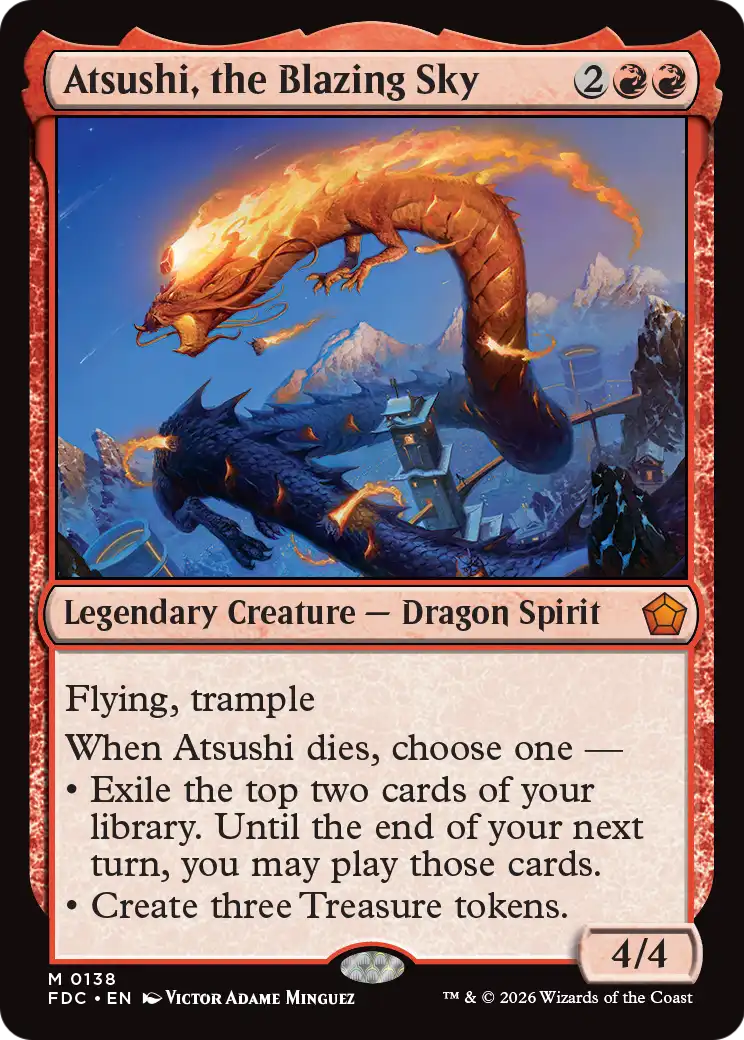 Atsushi, the Blazing Sky [Foundations Commander] | Devastation Store