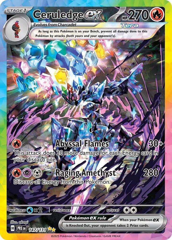 Ceruledge ex (147/131) [Scarlet & Violet: Prismatic Evolutions] | Devastation Store