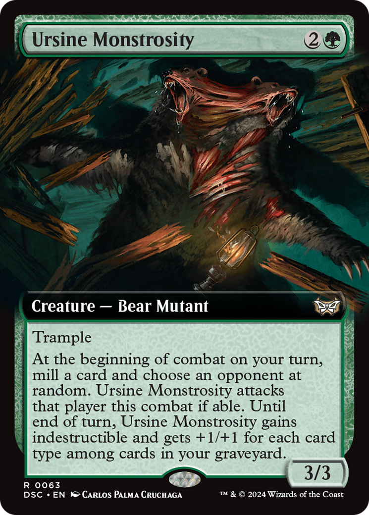 Ursine Monstrosity (Extended Art) [Duskmourn: House of Horror Commander] | Devastation Store